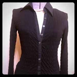 Rayure black fitted shirt